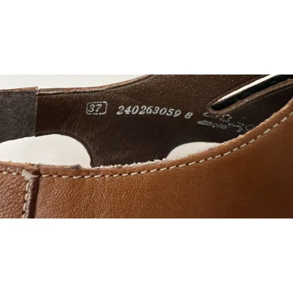 Rieker Women's Antistress Brown Leather Sandals. Size 37.